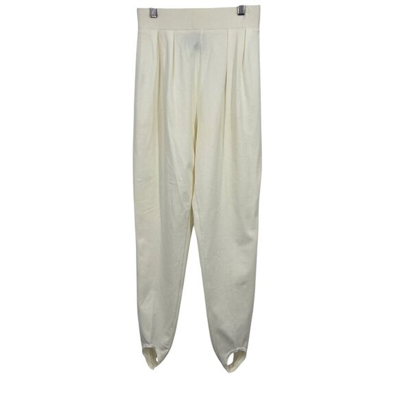 Hunt Club Women White Stirrup Pants Medium M Vintage 90's Cream Made USA NWT New - Picture 1 of 10